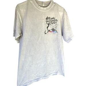 6.5 Oz Custom Garment Dyed Short Sleeve w "Moore Kismet Graphic Tshirt Small